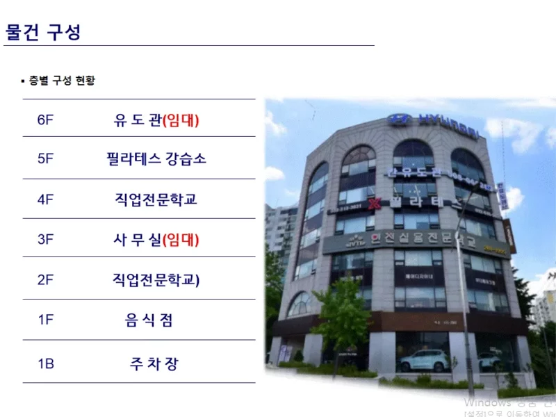 인천 부평!렌트프리1개월+대형평수+역세권(학원,사무실,체육시설등)
